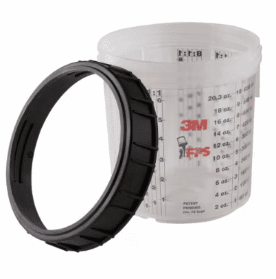 3M 16001 PPS Cup & Collar 650ml Pkt 2