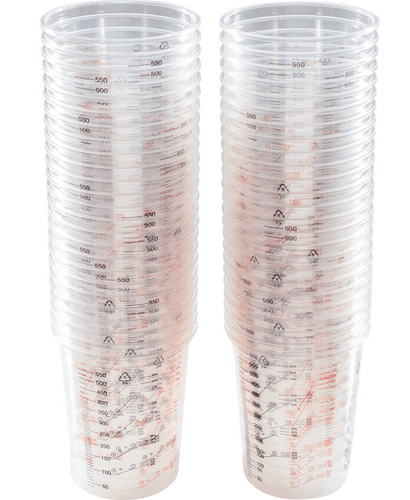 600ml Plastic Mixing Cups Pack of 50