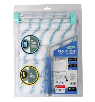 Axus AXU/RKB95 Pro-finish 9"/230mm 6PC Roller kit (Blue Series)