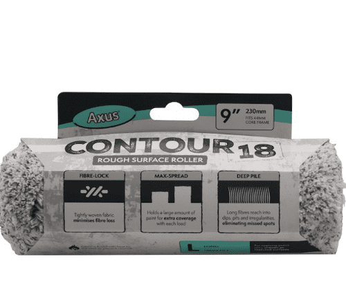Axus AXU/RO9L Contour 9" Roller Sleeve - Long Pile 18mm (Rough Surfaces)