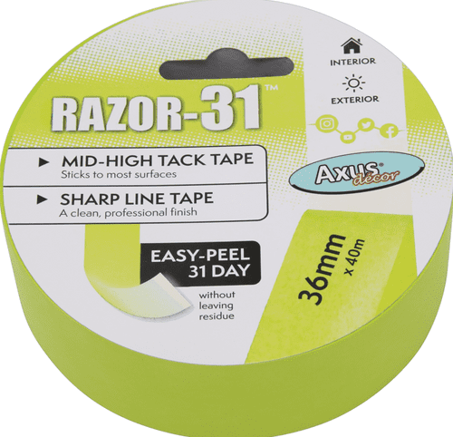 Axus Razor-31 Mid-High Tack Tape Roll