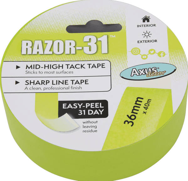Axus Razor-31 Mid-High Tack Tape Roll