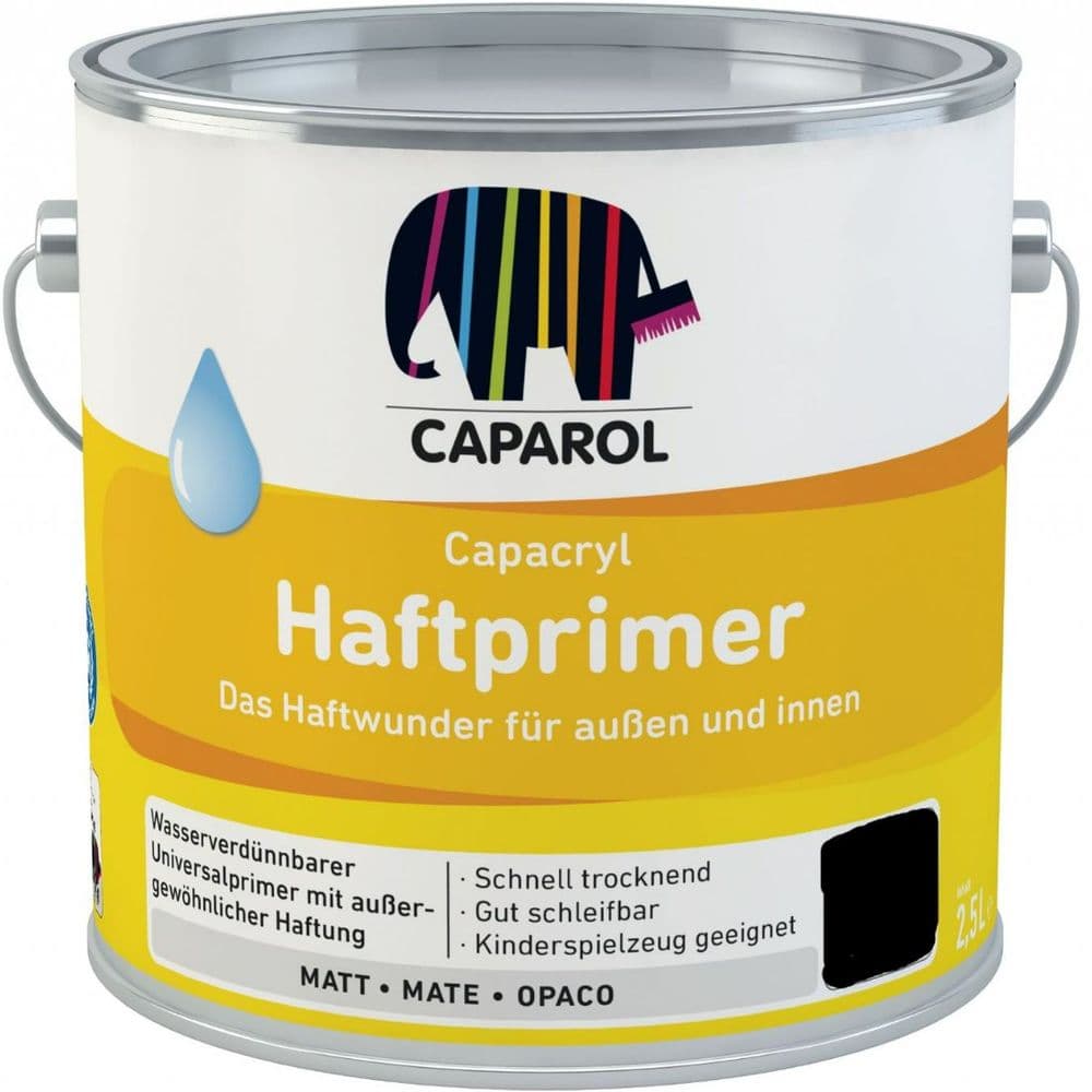 Caparol Haftprimer Waterbased Adhesion Primer Black 2 5lt