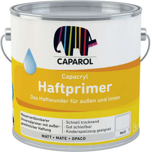 Caparol Haftprimer Waterbased Adhesion Primer White 2.5lt