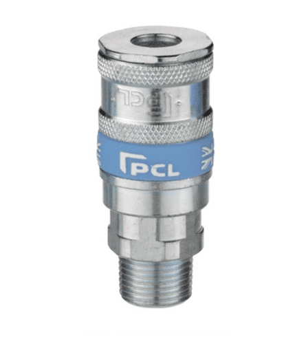 Fast Mover Tools PCL UK Style Vertex Coupling with 1/4bsp Male Thread Pkt of 2