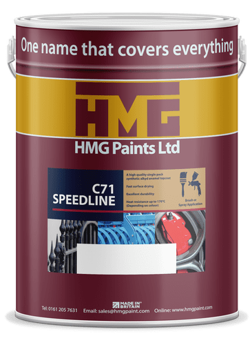 HMG C71 Semi Gloss Synthetic Topcoat mixed to colour 5lt