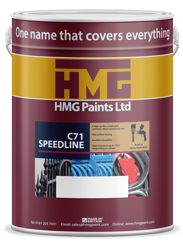 HMG C71 Semi Gloss Synthetic Topcoat mixed to colour 5lt