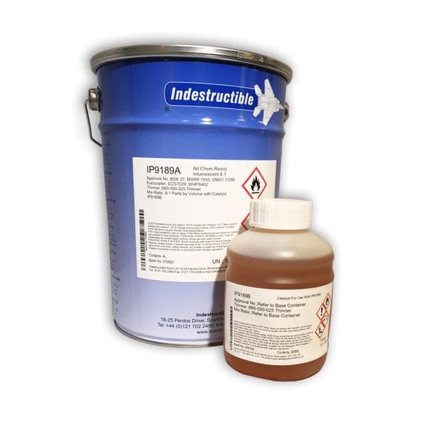 Indestructible IP9189A Chemical Resistant Intumescent Coating Base 4lt