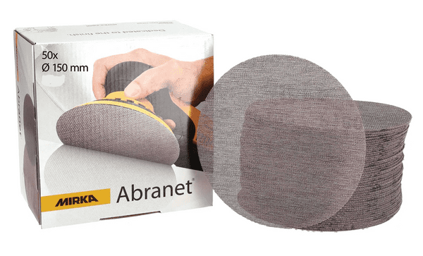 Mirka Abranet/Autonet Sanding Discs 150mm Discs Box of 50