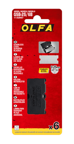 Olfa GSB-2S/6B Spare Blades for Glass Scraper