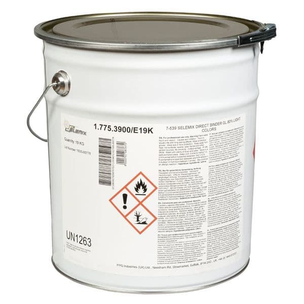 PPG Selemix 7-539 80% Gloss 2K Direct Finish Topcoat Binder Lighter Colours 19kg