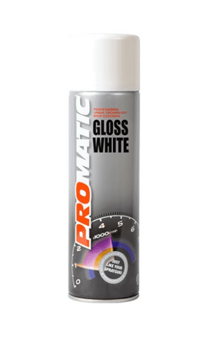 Promatic Aerosol Gloss White 500ml