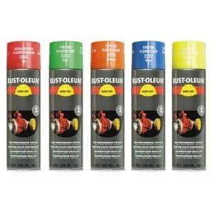 Rustoleum 2200 Hard Hat Flourescent Aerosol various colours 500ml