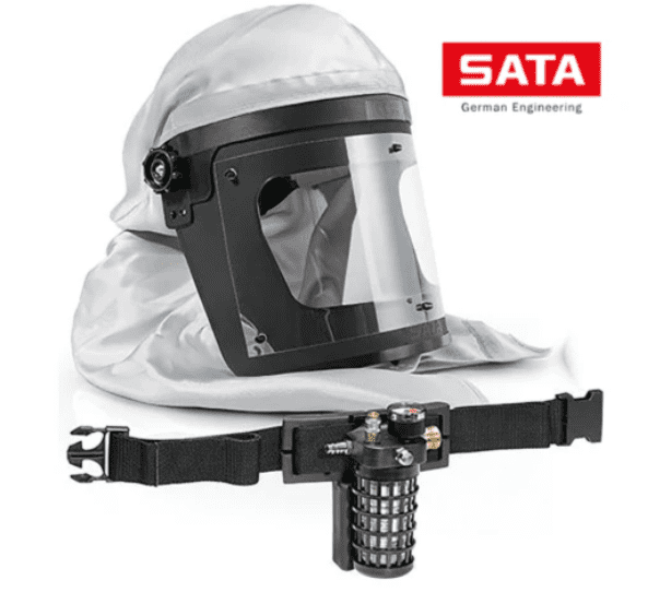 Sata Air Vision 2000 Full Face Mask With Activated Charcoal Adsorber Belt