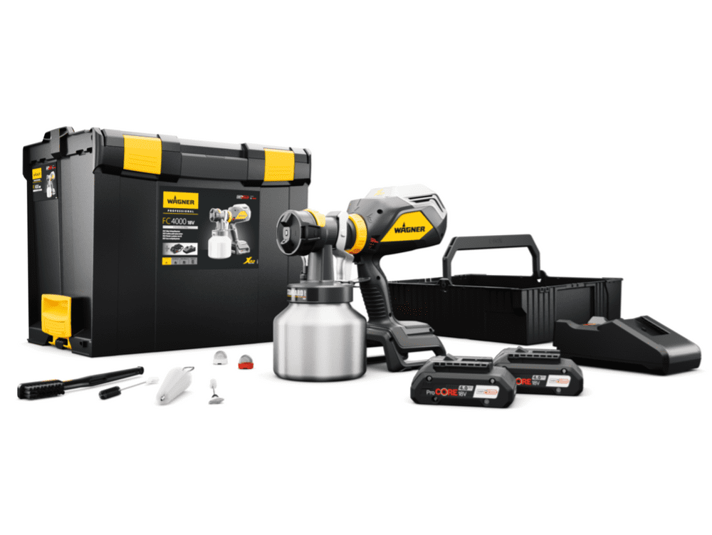Wagner Finish Control 4000 18v Fine Spray Cordless Spray unit C/W Battery kit