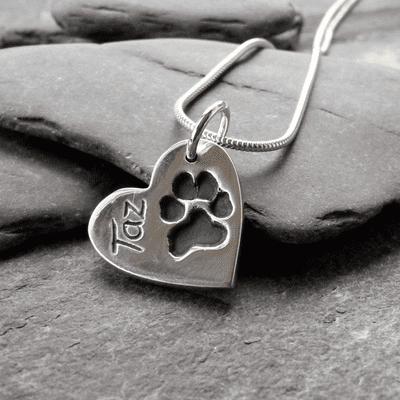 Regular Pawprint Charm Necklace