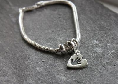Snake chain bracelet with Tiny Treasures Charm