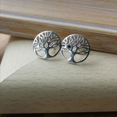 Tree of life stud earrings