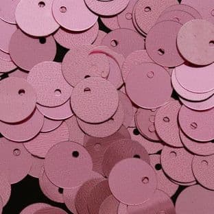 10mm Metallic Light Pink Flat Round Sequins x 20g