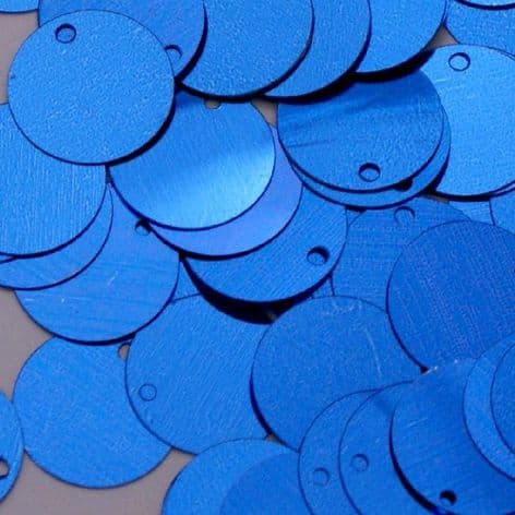 20mm Metallic Blue Penny Sequins x 150