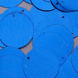 25mm Metallic Blue Penny Sequins x 150