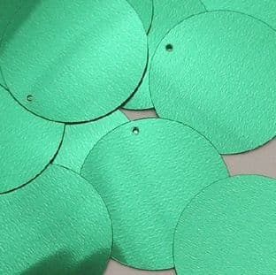 25mm Metallic Green Penny Sequins x 150
