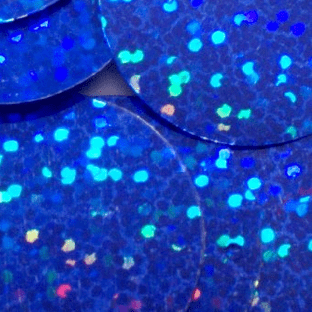 5mm Hologram Blue Flat Round Sequins x 15g