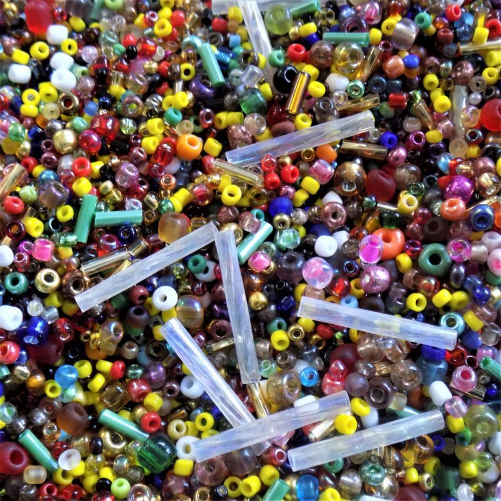 Bulk Bag Mixed Seed and Bugle Beads x 250g