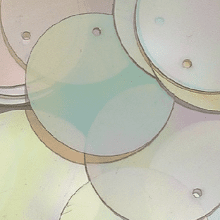 Bulk Bag XXL 60mm Clear Iridescent Sequins x 250