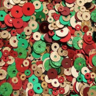 Christmas Colours Mixed Sequin x 20g