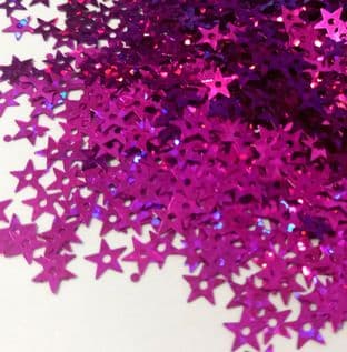 CLEARANCE Bulk Bag 5mm Hologram Cerise Pink Sequins. x 100g