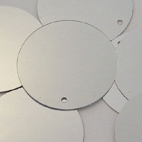 CLEARANCE XXL 60mm Metallic  Silver Sequins x 100  SECOND QUALITY