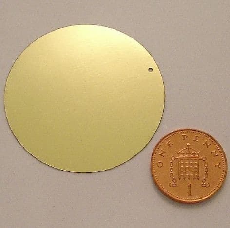 Extra Large 40mm Metallic Gold Sequins x 100