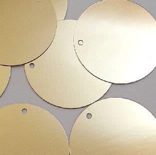 Extra Large 50mm Metallic Gold Sequins x 100