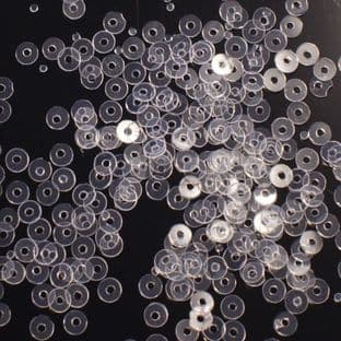 Large Pack 2.5mm Crystal Clear Transparent Flat Round Sequins. x 20g