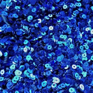 OFFER 3mm Metallic Blue Flat Round Sequins x 5g BUY 1 GET 1 FREE