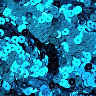 OFFER 4mm Metallic Turquoise Flat Round Sequins. x 10g BUY 1 GET 1 FREE