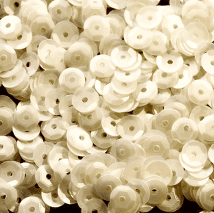 OFFER Value Pack 5mm Satin Pearl Semi-cupped Sequins x 50g Half Price