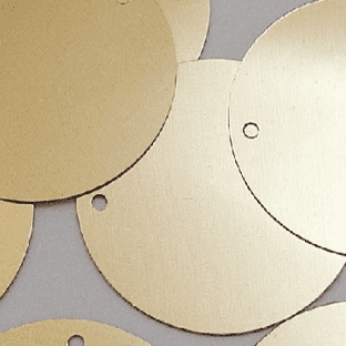 Second Quality Bulk Bag XXL 60mm Metallic Gold Sequins x 250 SAVE 50%