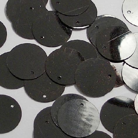 Value Pack 30mm Glossy Black Opaque Sequins x 500