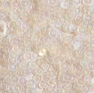 Value Pack 4mm Semi Transparent Iridescent (AB) Flat Round Sequins x 50g