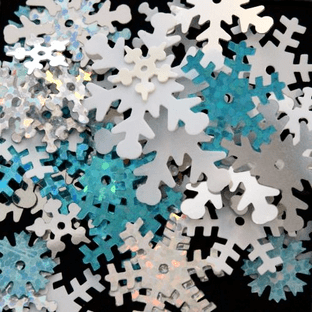 Value Pack 50g Snowflake Sequin Mix.
