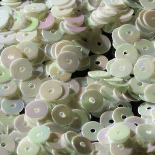 Value Pack 5mm Mother of Pearl Effect Iridescent Flat Round Sequins x 50g