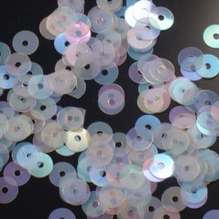 Value Pack 5mm Semi-Transparent Flat Round Sequins x 50g
