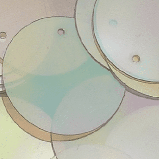 XXXL 100mm Clear Iridescent Sequins x 50