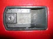 Door Handle Exterior -SET- Left+Right BLACK (Fiat X19) - RECONDITIONED