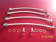 Fiat X19 Bertone Stainless Steel Brake Hose Kit