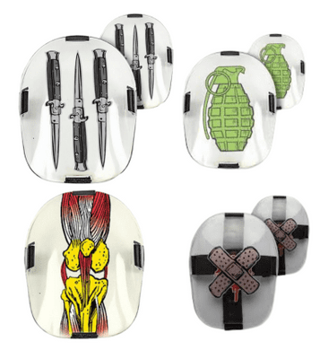 Deadbolt  knee pad caps