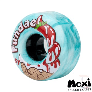 Moxi Fundae wheels- Creme de menthe 57mm x 92a