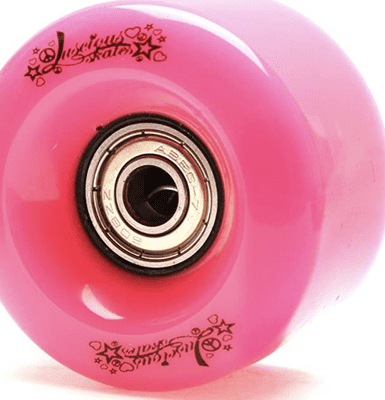 Pink Skate wheels with bearings- 8pk